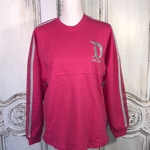 Disney Imagination Pink and Silver Sparkle Spirit Jerseys Sizes XS And S